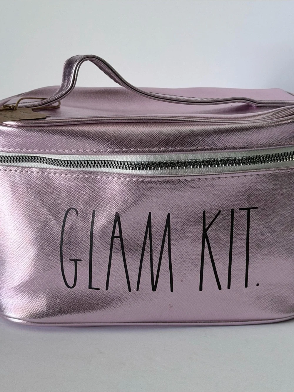 Rae Dunn Metallic Lavender 'GLAM KIT' Cosmetic Case
